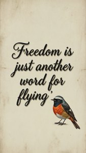Freedom Quote with Redstart