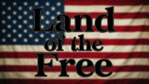 Freedom Text Flag
