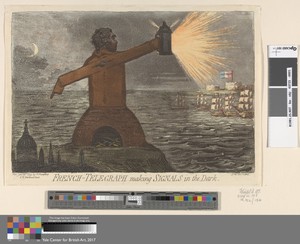 French - Telegraph Making Signals in the Dark