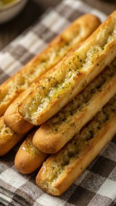 Fresh Breadsticks Close-Up