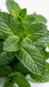 Fresh Mint Leaves Close-Up