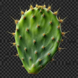 Fresh Nopal Paddle Macro