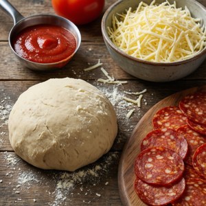 Fresh Pizza Ingredients