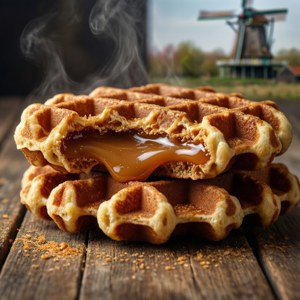 Fresh Stroopwafel with Windmill