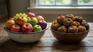 Fresh vs Overripe Fruit