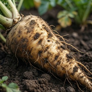 Freshly Dug Parsnip