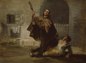 Friar Pedro Clubs El Maragato with the Butt of the Gun