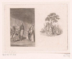 Friedrich Wilhelm III met zijn gezin na de dood van zijn vader