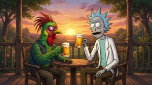 Friends at Sunset