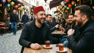 Friends at the Café