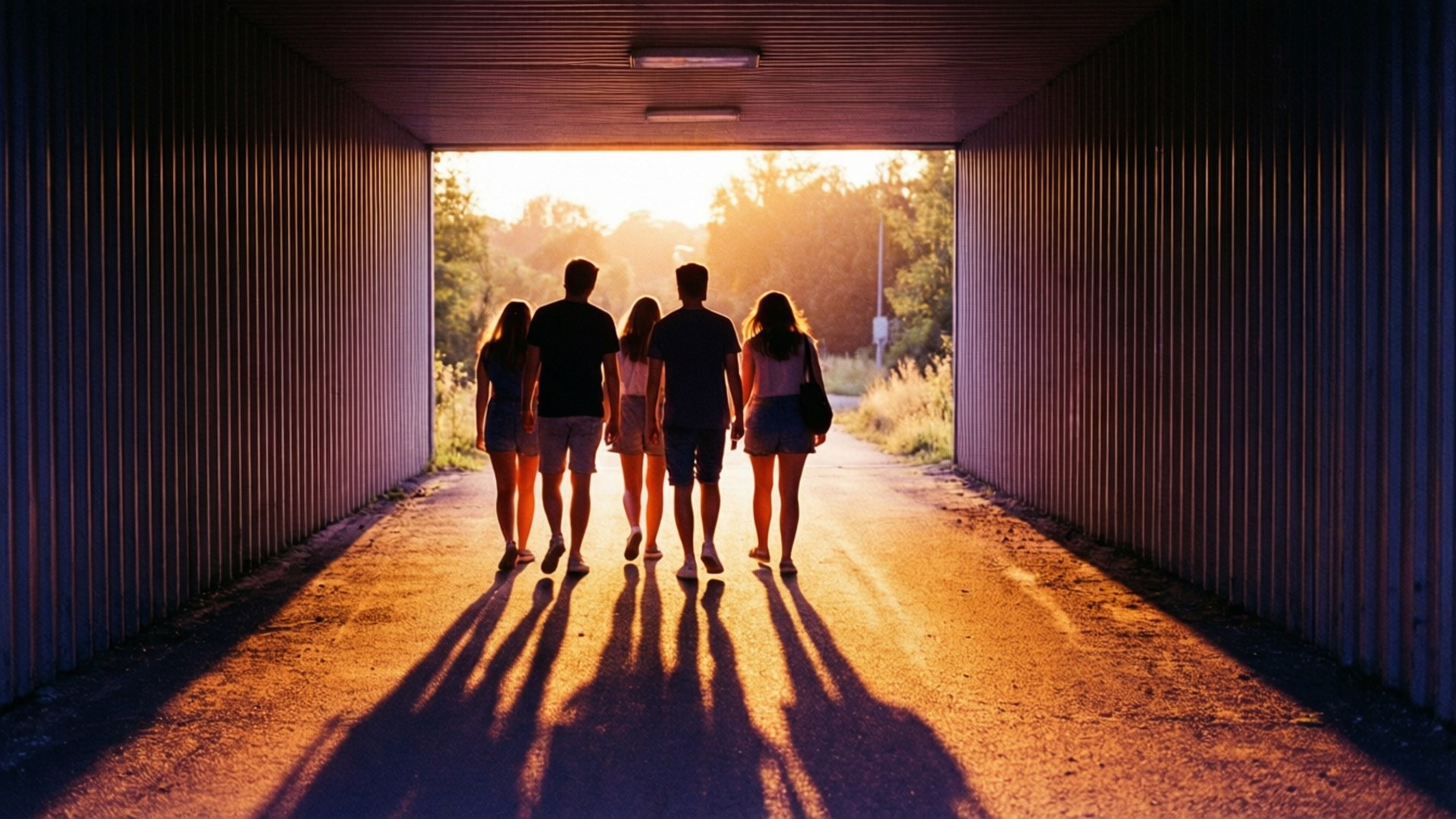 Friends Walking Away by Wallpapers.art Studio