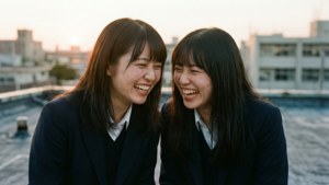 Friendship at Sunset