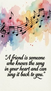 Friendship Song Quote