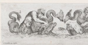 Fries met tritons en dolfijnen