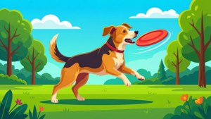 Frisbee Dog Play