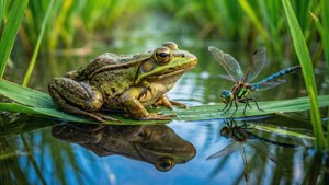 Frog on a Leaf