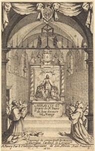 Frontispiece for the Miracles and Graces of Our Lady of "Bon-Secours-les-Nancy"
