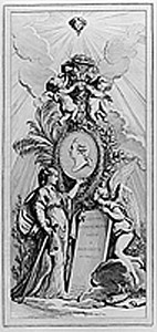 Frontispiece with Portrait Medallion, Recueil d’Ornemens