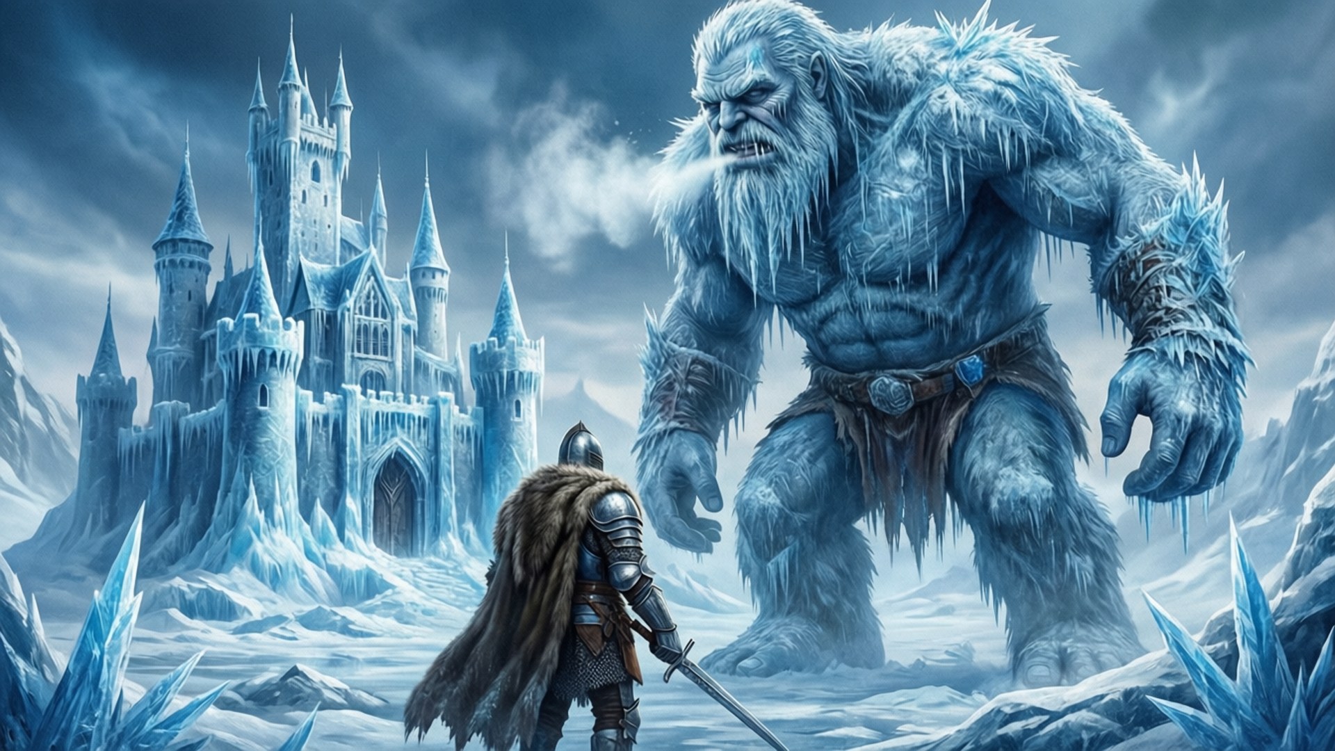 Frost Giant Encounter by Wallpapers.art Studio