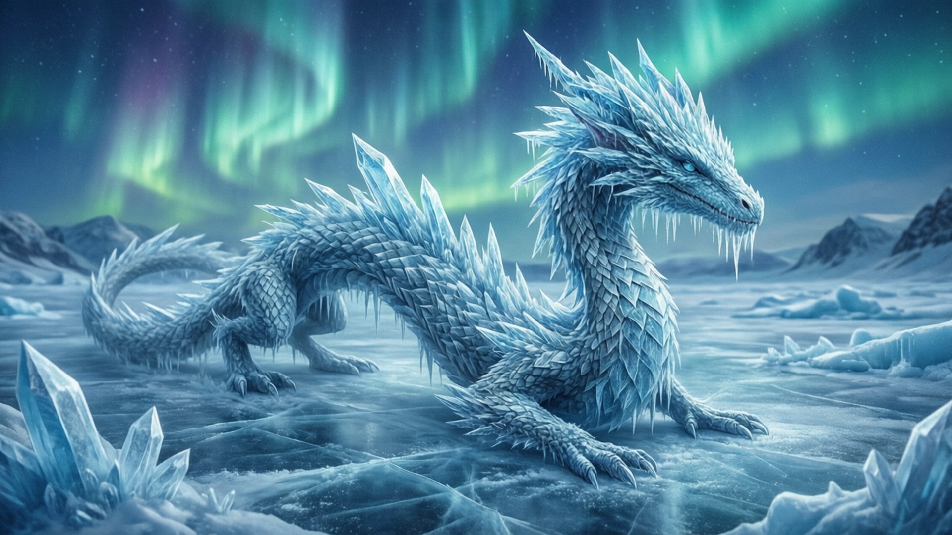 Frost Wyrm by Wallpapers.art Studio