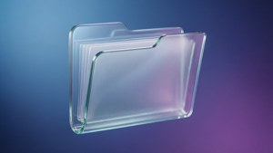 Frosted Glass Folder
