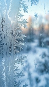 Frosted Window Abstract