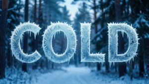 Frosty Cold Typography