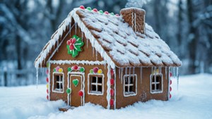 Frosty Gingerbread House with Icicles
