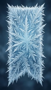 Frosty Ice Crystal Banner
