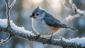 Frosty Morning Titmouse