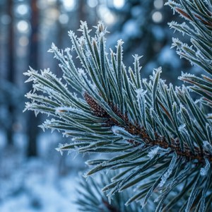 Frosty Pine Macro