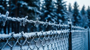 Frosty Snow Fence