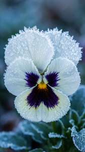Frosty White Pansy