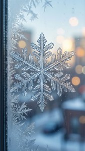 Frosty Window Snowflake