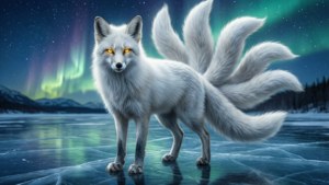 Frozen Aurora Fox