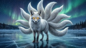 Frozen Aurora Fox