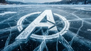 Frozen Avengers Logo Lake