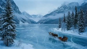 Frozen Fjord Panorama