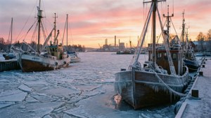 Frozen Harbor Sunrise
