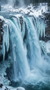 Frozen Horseshoe Falls