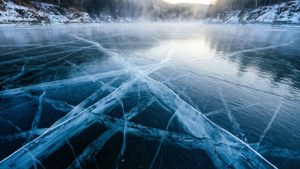 Frozen Lake Cracks