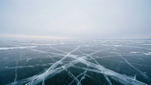 Frozen Lake Cracks