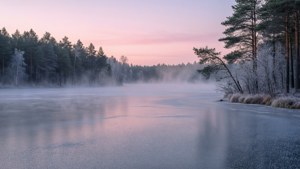 Frozen Lake Dawn