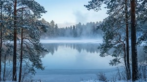 Frozen Lake Serenity