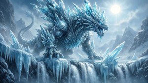 Frozen Waterfall Guardian