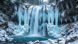 Frozen Waterfall Wonderland