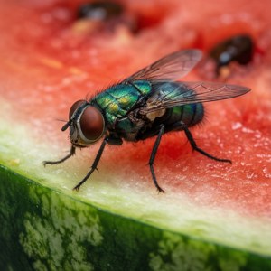 Fruit Fly on Watermelon