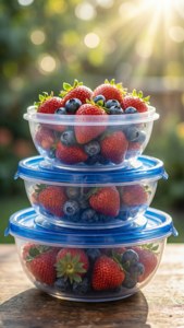 Fruitful Tupperware Stack