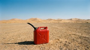 Fuel Can in the Desert