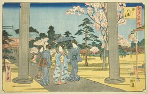 Fukagawa Hachiman Shrine (Fukagawa Hachimangu), from the series "Famous Places in Edo (Edo meisho)"